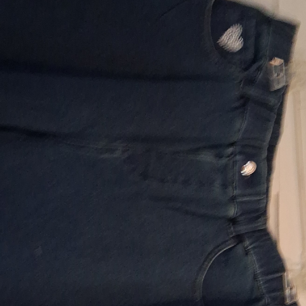 Quacker Factory High Rise Dark Blue Jeans